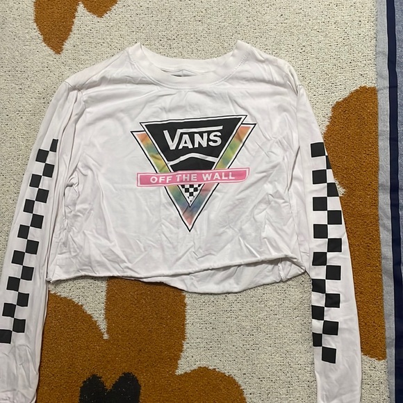 Vans long sleeve crop top size medium - Picture 1 of 2